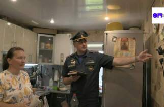 Курские спасатели МЧС России провели рейд по пожарной безопасности