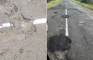 В Курской области провели ямочный ремонт дорожной разметки