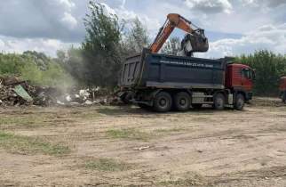 В Курске убрали крупную свалку на улице Дубровинского