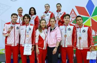 Курские рапиристы взяли 2 бронзы в командных турнирах Спартакиады