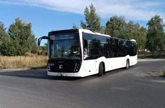 В Курске на маршрут вышел тестовый автобус «КАМАЗ-5299»
